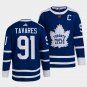 John Tavares Maple Leafs 2022 Reverse Retro Blue Jersey