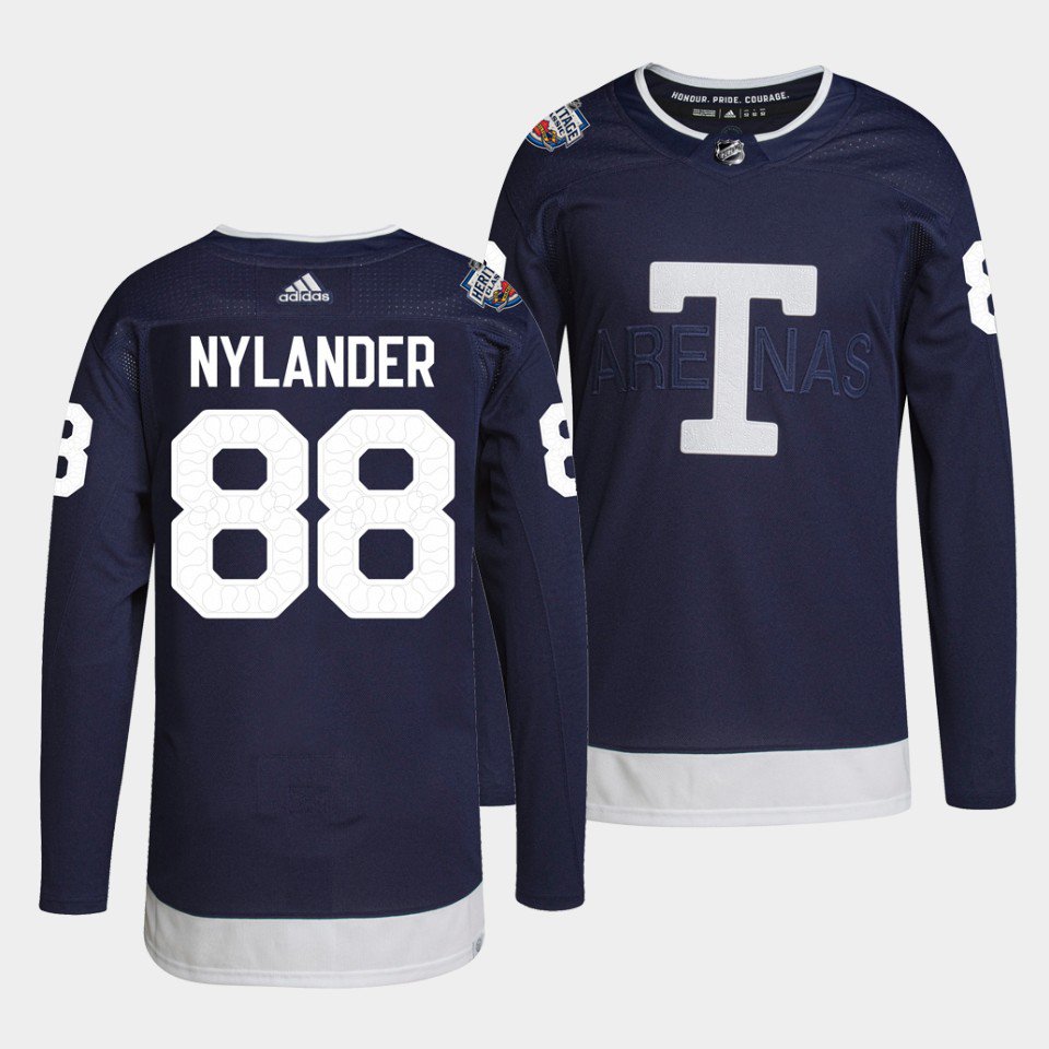 William Nylander Maple Leafs 2022 Heritage Classic Navy Jersey