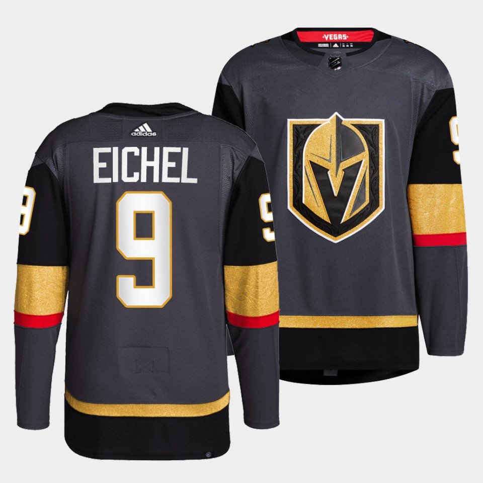 Jack Eichel Golden Knights Gray Home Jersey