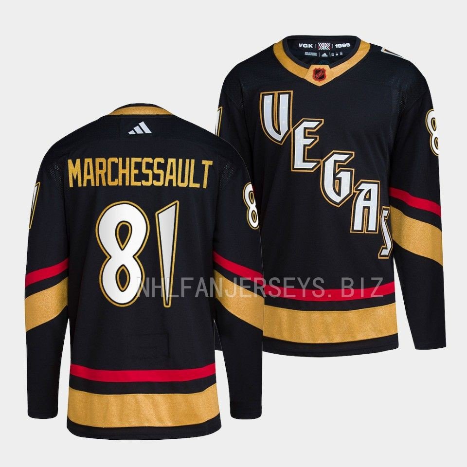 Jonathan Marchessault Golden Knights 2022 Reverse Retro Black Jersey