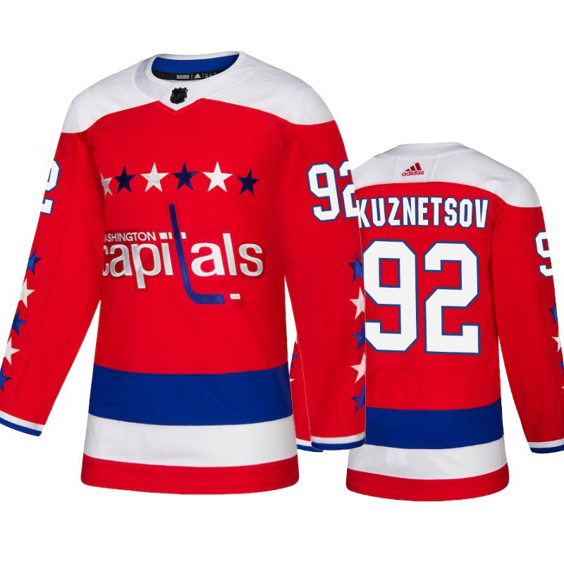 Evgeny Kuznetsov Capitals Red Alternate Jersey