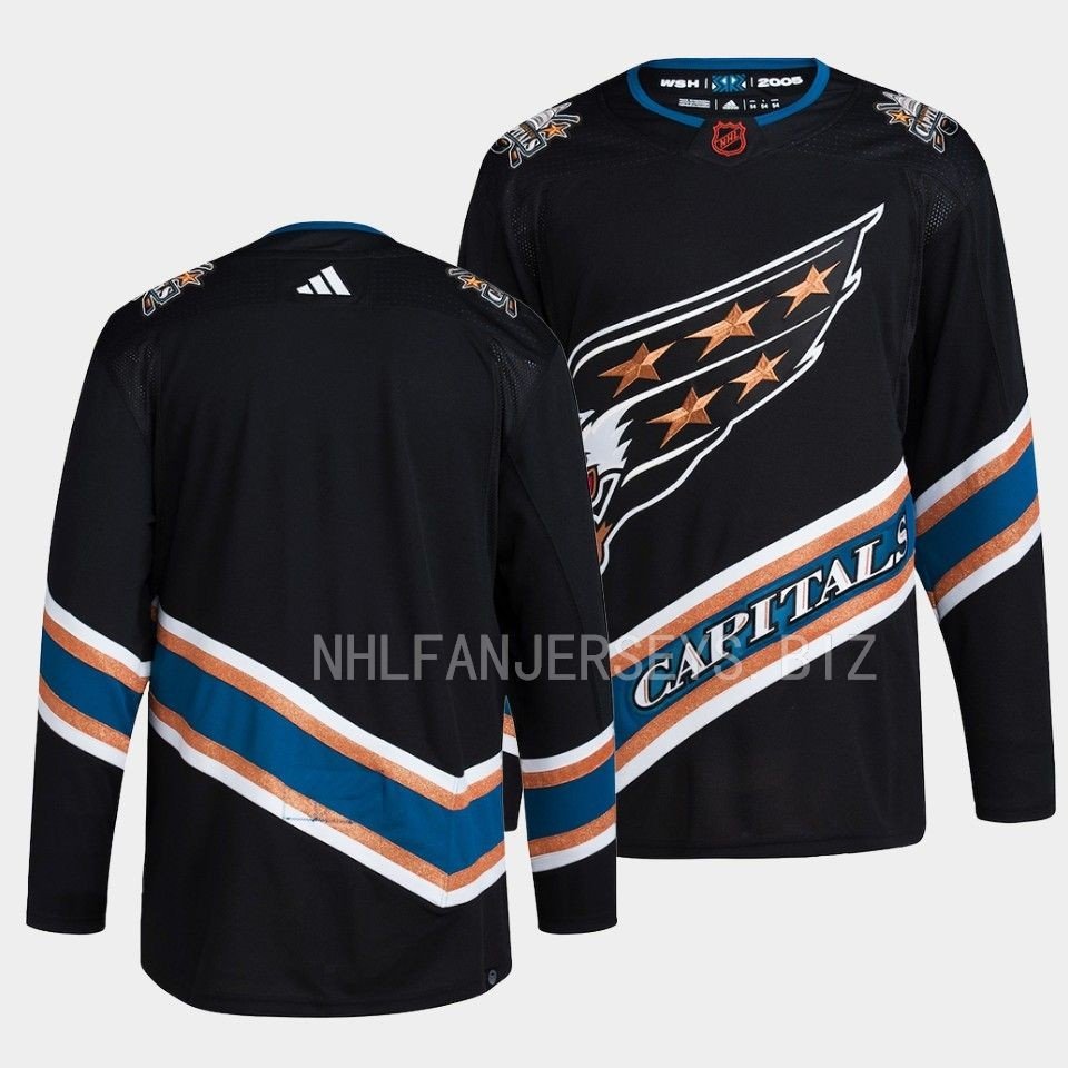 Team Capitals 2022 Reverse Retro Black Jersey