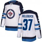 Connor Hellebuyck Jets White Away Jersey
