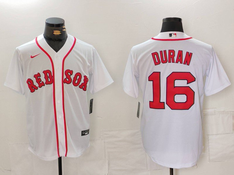 Jarren Duran Red Sox White Home Replica Jersey