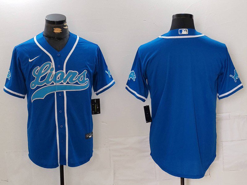 Team Lions Royal Baseball Replica Jersey