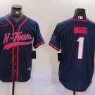 Stefon Diggs Texans Navy Fashion Baseball Jersey