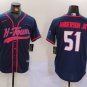 Will Anderson Jr Texans Navy Fashion Baseball Jersey
