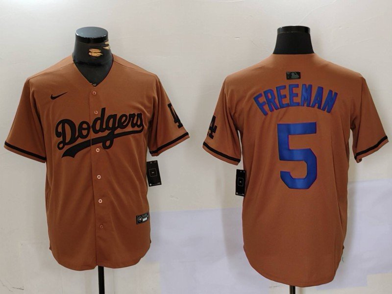 Freddie Freeman Dodgers Olive Salute To Service Replica Jersey