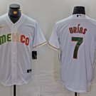 Julio Urias Mexico White Green Baseball Jersey