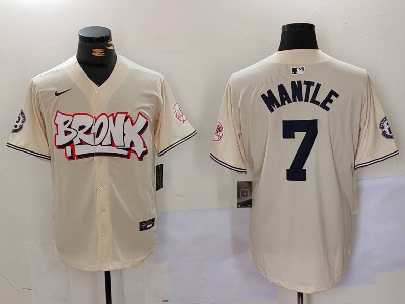 Mickey Mantle Yankees The Bronx Graffiti Limited Jersey