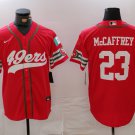 Christian McCaffrey 49ers Mexico Edition Red Baseball Jersey