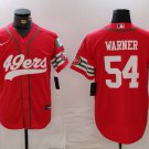 Fred Warner 49ers Mexico Edition Red Baseball Jersey