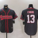Mike Evans Buccaneers Black Fashion Baseball Jersey