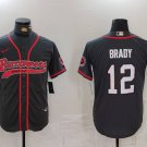 Tom Brady Buccaneers Black Fashion Baseball Jersey