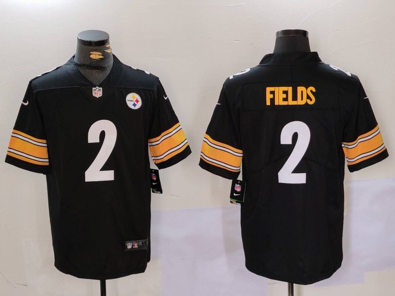 Justin Fields Steelers Black Limited Jersey