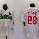 Phanatic Alec Bohm Phillies White Replica Jersey