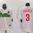 Phanatic Bryce Harper Phillies White Replica Jersey