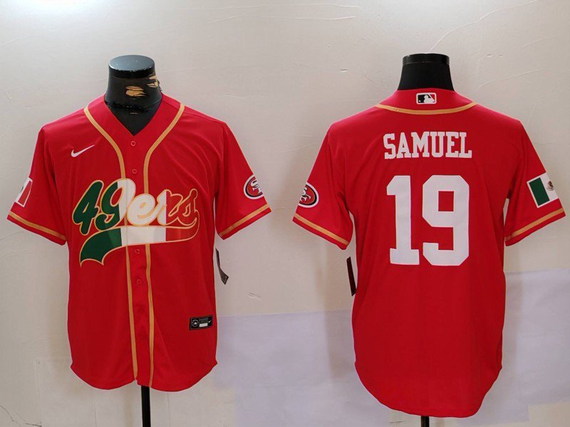 Deebo Samuel 49ers Red Mexico Edition Fashion Baseball Jersey