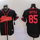 George Kittle 49ers Black Gold Fashion Baseball Jersey