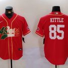 George Kittle 49ers Red Mexico Edition Fashion Baseball Jersey