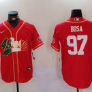 Nick Bosa 49ers Red Mexico Edition Fashion Baseball Jersey
