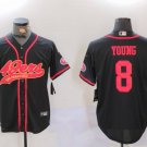 Steve Young 49ers Black Gold Fashion Baseball Jersey