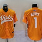 Christian Moore Volunteers Orange Baseball Jersey