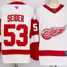Moritz Seider Red Wings White Breakaway Jersey