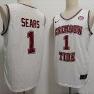 Mark Sears Crimson Tide White Basketball Jersey