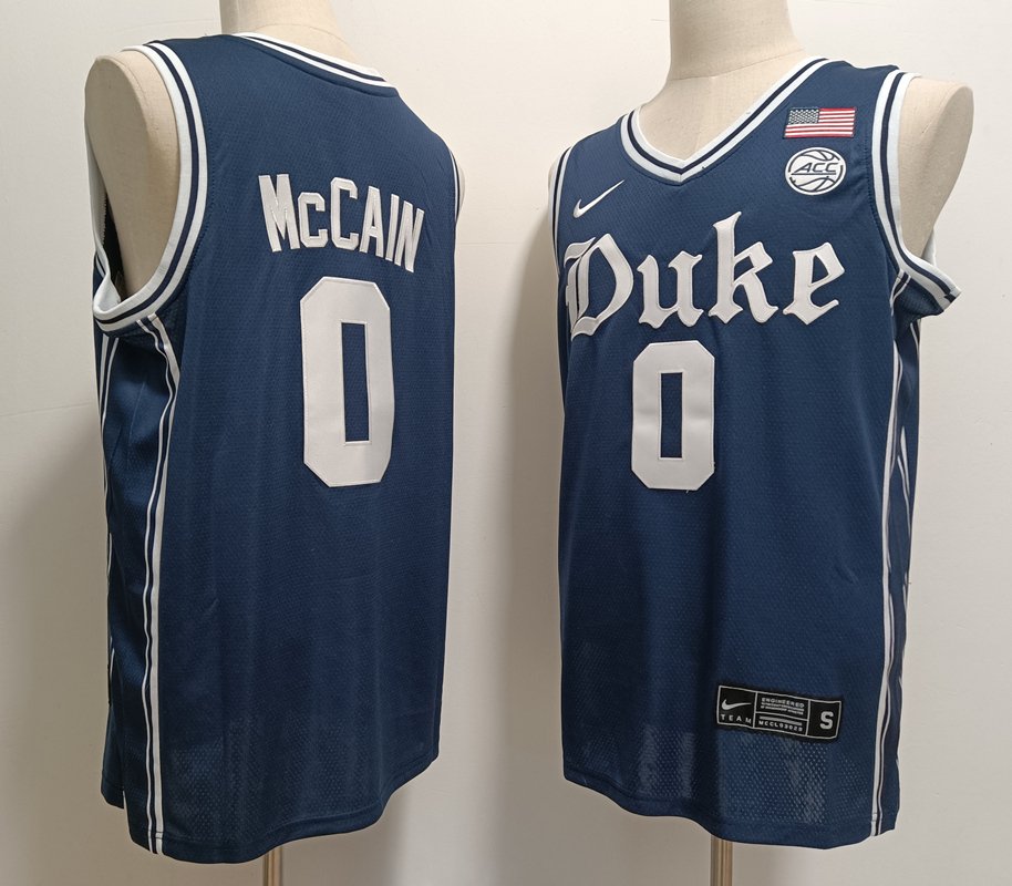 Jared McCain Blue Devils Navy Basketball Jersey