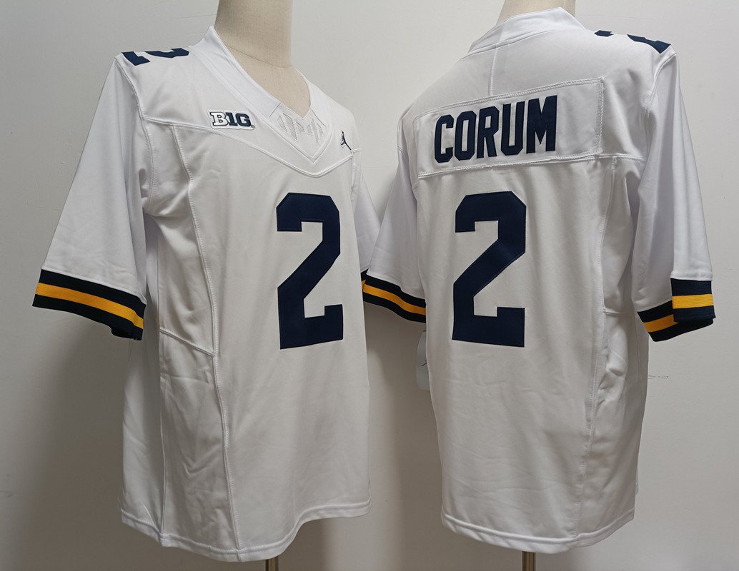 Blake Corum Wolverines White Limited Jersey