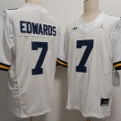 Wolverines Donovan Edwards White Football Jersey