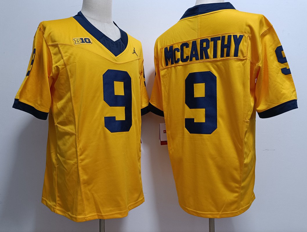 Wolverines J.J. McCarthy Yellow Limited Jersey