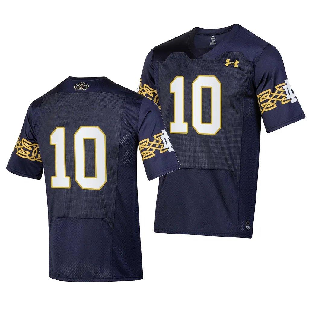 Fighting Irish Sam Hartman Replica Navy Jerseys