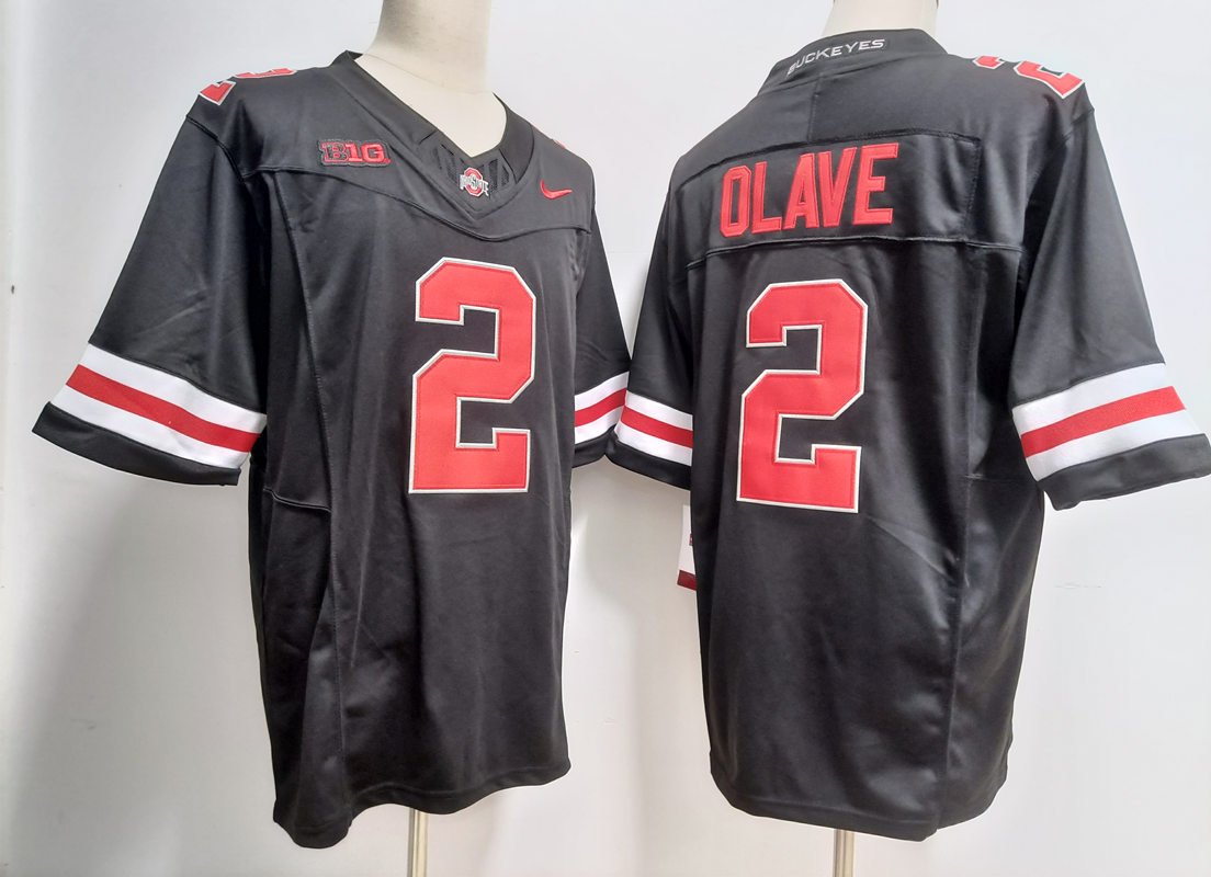 Buckeyes Chris Olave Black Alternate Limited Jersey