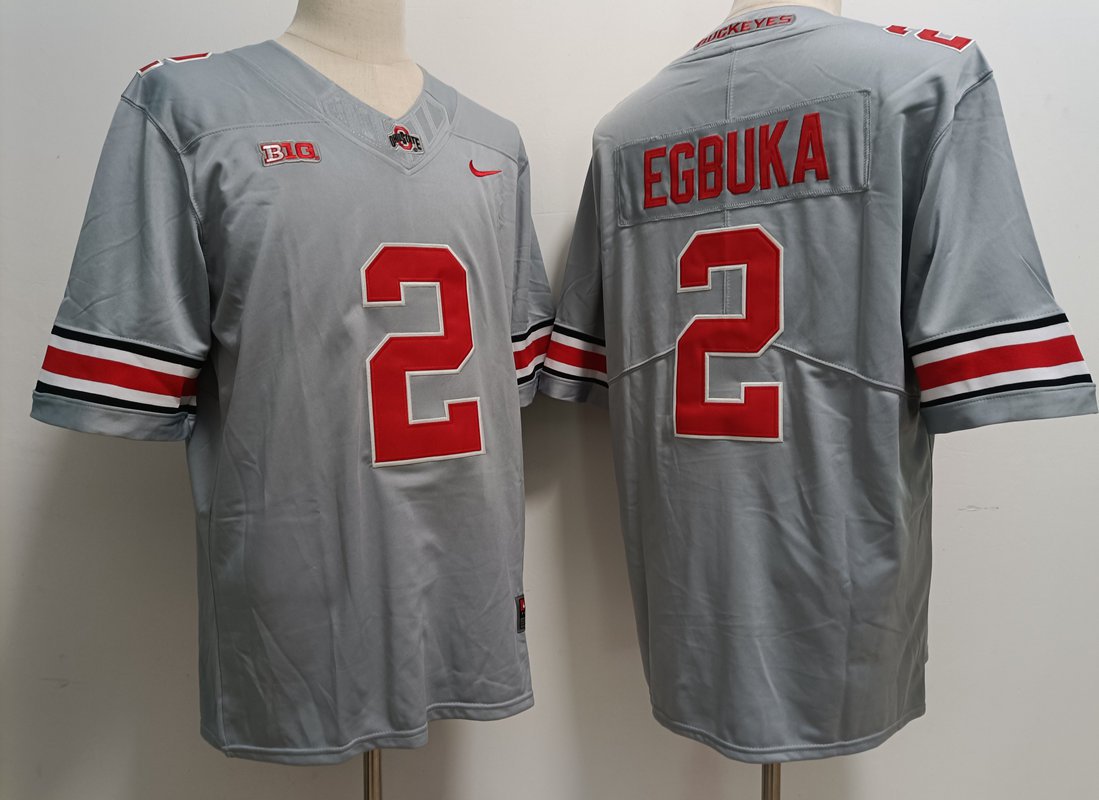 Buckeyes Emeka Egbuka Gray Limited Jersey