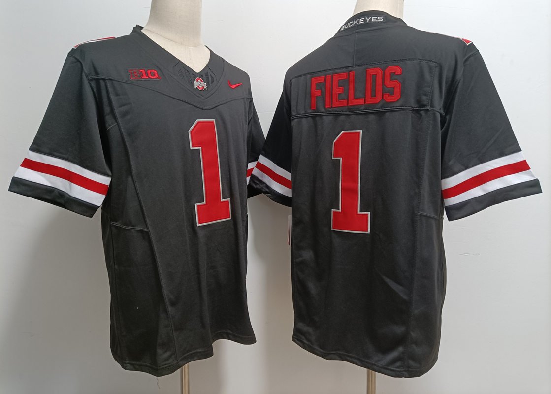 Buckeyes Justin Fields Black Alternate Limited Jersey