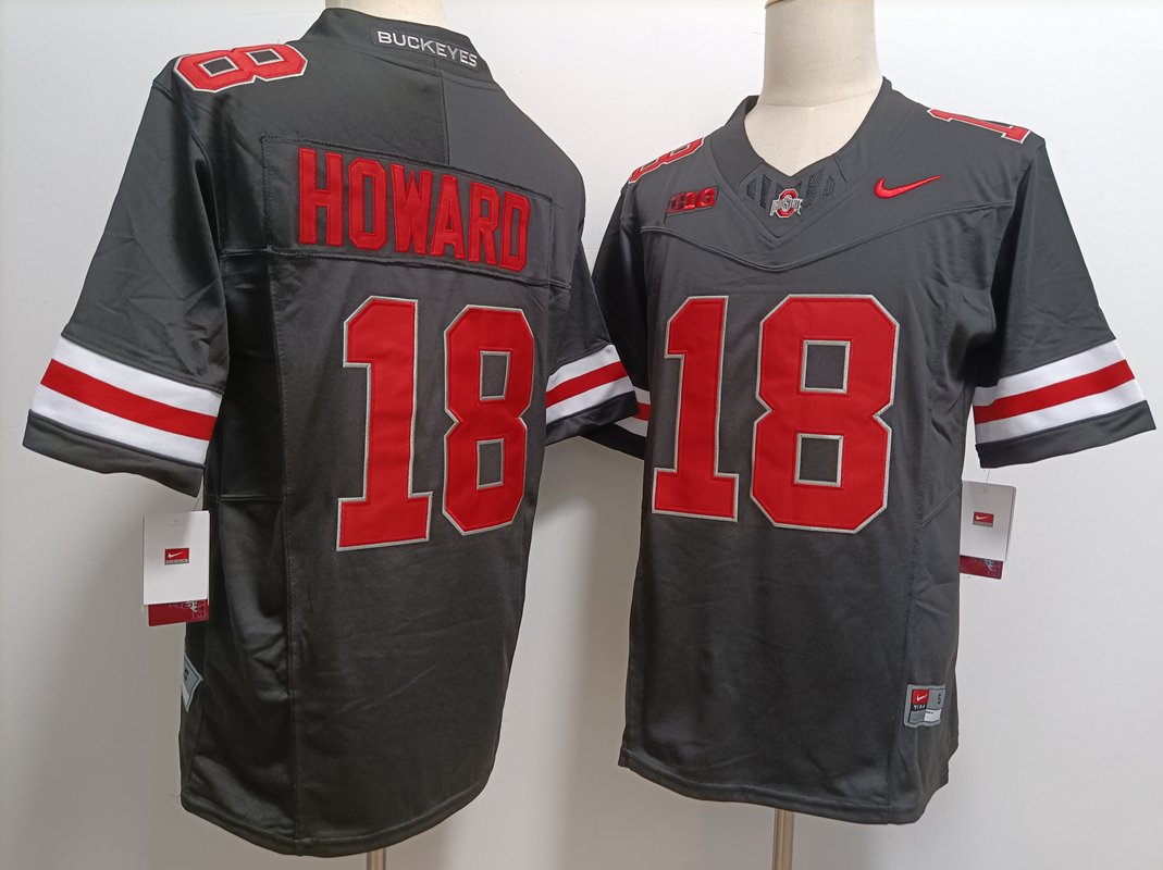 Buckeyes Will Howard Black Limited Jersey