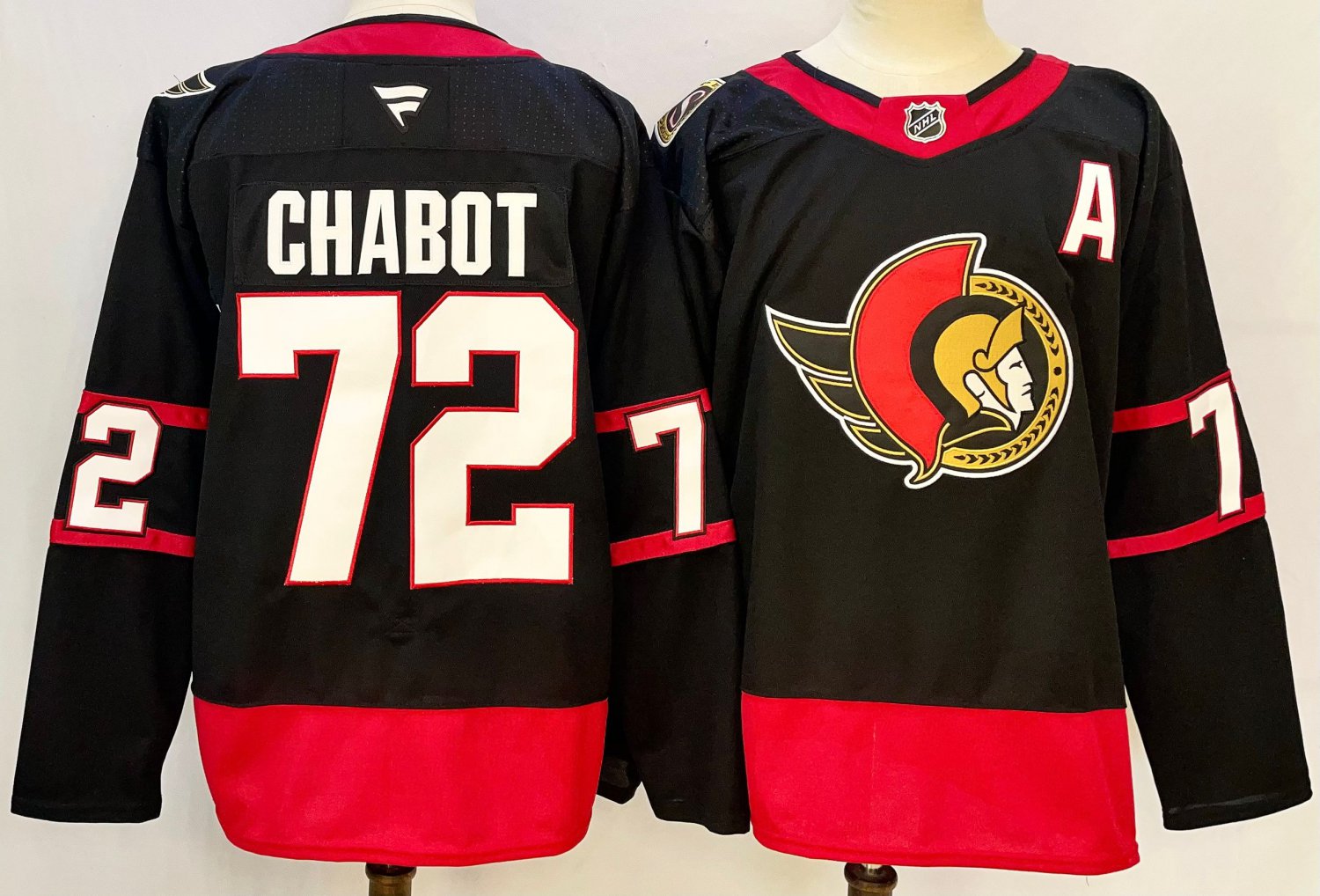 Thomas Chabot Senators Reverse Retro Black Breakaway Jersey
