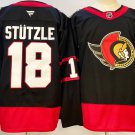 Tim Stuetzle Senators Reverse Retro Black Breakaway Jersey