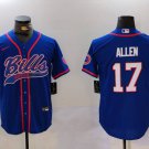 Josh Allen Bills Royal Baseball Jersey