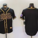 Team Bills Black Golden Baseball Jersey