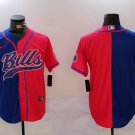 Team Bills Split Royal Red Baseball Jersey