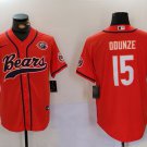 Rome Odunze Bears Orange Baseball Jersey