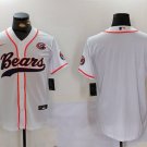 Team Bears White Baseball Jersey