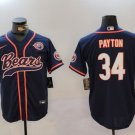 Walter Payton Bears Navy Baseball Jersey