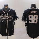 Maxx Crosby Raiders Black Baseball Jersey