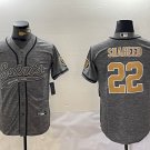 Rashid Shaheed Saints Hemp Gray Baseball Jersey