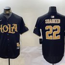 Rashid Shaheed Saints NOLA Black Baseball Jersey