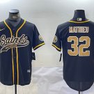 Tyrann Mathieu Saints Black Baseball Jersey